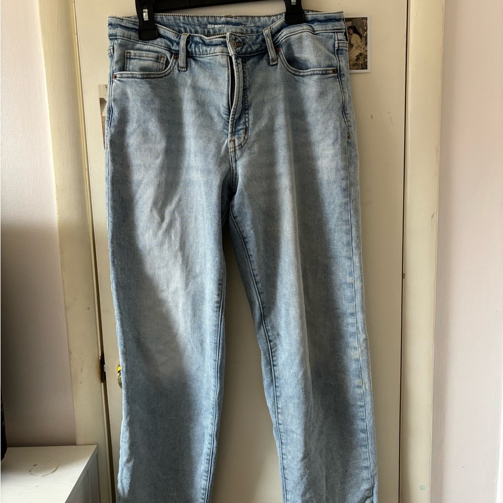 Old Navy Blue Straight Leg Jeans